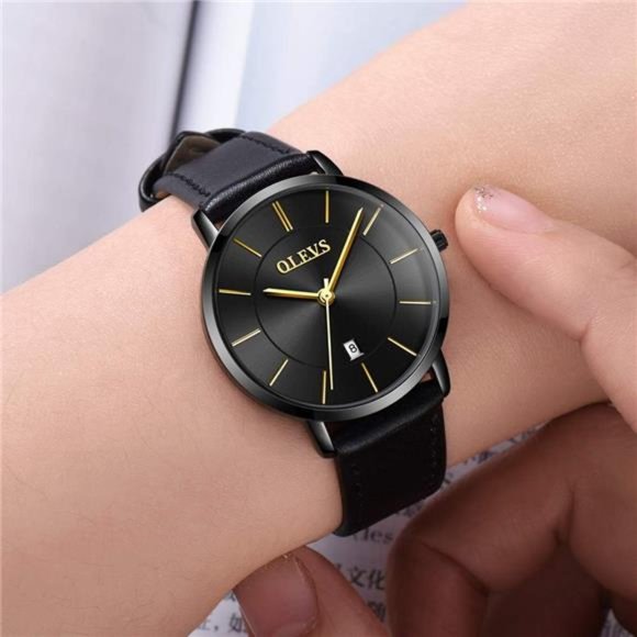 Women's Watches for Ladies Female Wrist Watch Leather Band Waterproof Thin - Picture 4 of 6